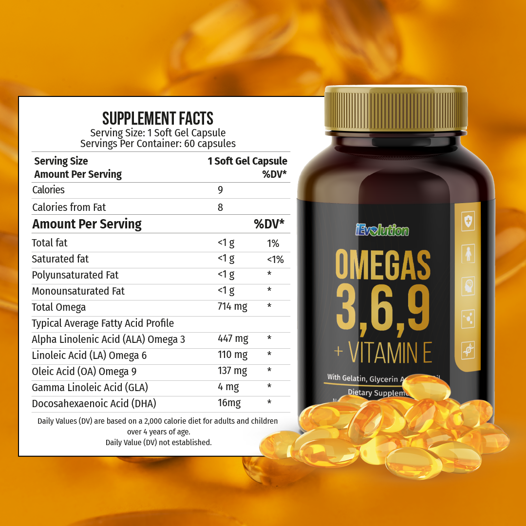 Omegas 3 6 9 VItamine E